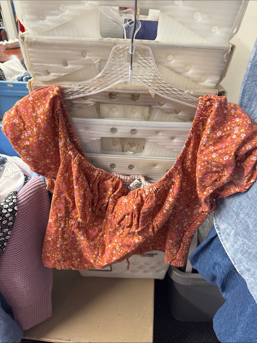 Laura Ashley x lucky brand top L // 082964